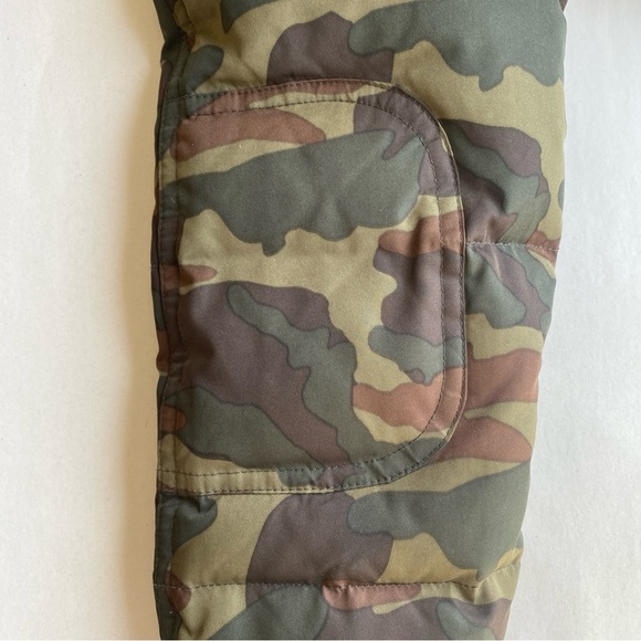 J Crew Crewcuts Down Feather Puffer Jacket Camo Hooded Parka Size 14 - Picture 9 of 12